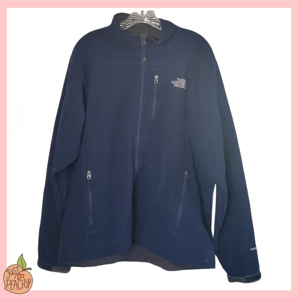 The North Face TNF APEX Bionic Soft Shell Fleece Lined L Blue - Picture 1 of 12